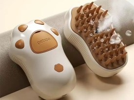 Cepillo con vapor para mascotas PATITAS